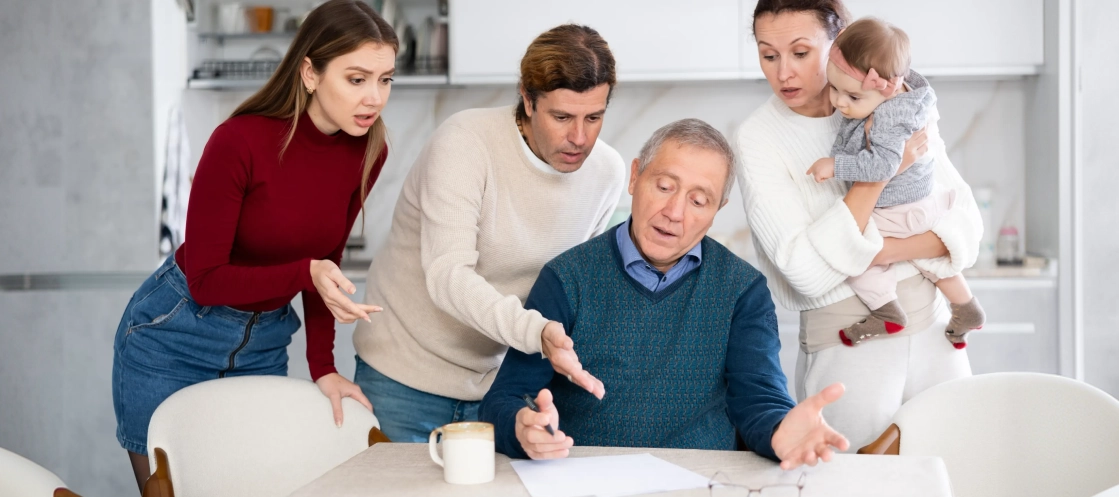 Inheritance distributions in Sarasota