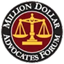 Million Dollar Advocates Forum award badge